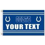 Wholesale custom cheap NFL Indianapolis Colts 3'x5' polyester flags with your logo