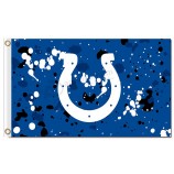 Wholesale custom cheap NFL Indianapolis Colts 3'x5' polyester flags logo ink spot with high quality