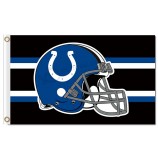 Wholesale custom cheap NFL Indianapolis Colts 3'x5' polyester flags helmet with your logo