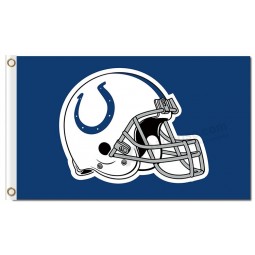 Custom high-end NFL Indianapolis Colts 3'x5' polyester flags helmet with your logo