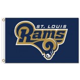 Custom cheap NFL Los Angeles Rams 3'x5' polyester flags St. Luis Rams with your logo