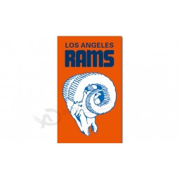 Custom high-end NFL Los Angeles Rams 3'x5' polyester flags vertial orange flag with high quality