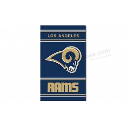 Custom cheap NFL Los Angeles Rams 3'x5' polyester flags vertical with high quality