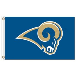 Custom size for NFL Los Angeles Rams 3'x5' polyester flags logo and high quality