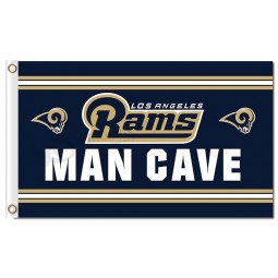 Custom size for NFL Los Angeles Rams 3'x5' polyester flags man cave with your logo