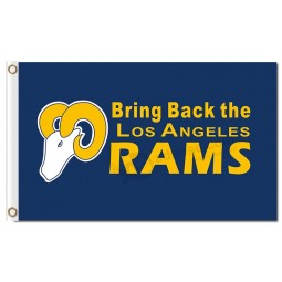 Custom size for NFL Los Angeles Rams 3'x5' polyester flags bring back the rams with high quality