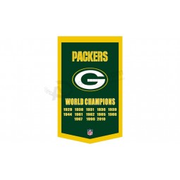 Custom size for NFL Green Bay Packers 3'x5' polyester flags pennant with high quality