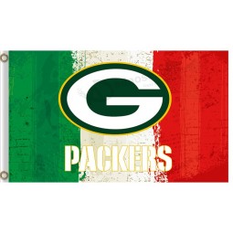Custom size for NFL Green Bay Packers 3'x5' polyester flags three colors