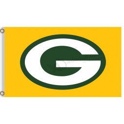 Custom high-end NFL Green Bay Packers 3'x5' polyester flags capital G
