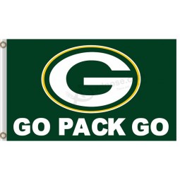 Personalizado alto-End nfl green bay Empacadores 3'x5 'banderas de poliéster verde g