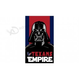 Wholesale custom NFL Houstan Textans 3'x7' polyester flags texans empire