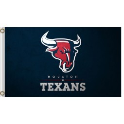 Wholesale custom NFL Houstan Textans 3'x7' polyester flags head
