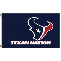 Wholesale high-end NFL Houstan Textans 3'x7' polyester flags texan nation