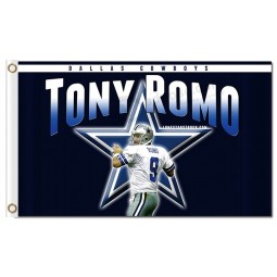 Wholesale NFL Dallas Cowboys 3'x5' polyester flags Tony Romo