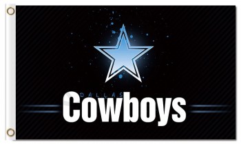 Venta al por mayor nfl dallas cowboys 3'x5 'banderas de poliéster cielo estrellado