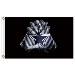 NFL Dallas Cowboys 3'x5' polyester flags gloves for custom sale