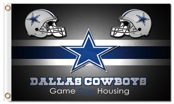 NFL Dallas Cowboys 3'x5' polyester flags game day housing for custom sale