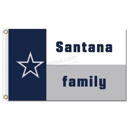 NFL Dallas Cowboys 3'x5' polyester flags Santana Family for custom sale