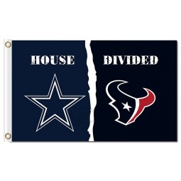 NFL Dallas Cowboys 3'x5' polyester flags divided houstans for custom sale