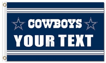 All'ingrosso customnfl dallas cowboys 3'x5 'poliestere bandiere il tuo testo per la vendita personalizzata