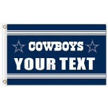 Drapeaux de cowboys en polyester 3'x5 'de customnfl en gros votre texte pour la vente faite sur commande
