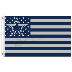 Nfl dallas cowboys 3'x5 'polyester drapeaux étoiles rayures pour la vente sur mesure