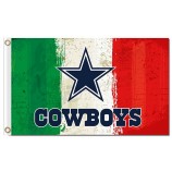 Nfl dallas cowboys 3'x5 'полиэфирные флаги три цвета для пользовательской продажи