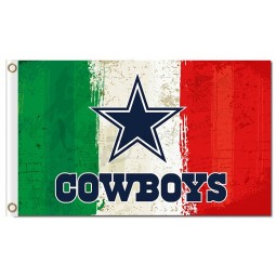 Nfl dallas cowboys 3'x5 'banderas de poliéster de tres colores para la venta personalizada