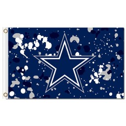 NFL Dallas Cowboys 3'x5' polyester flags ink spots for custom sale