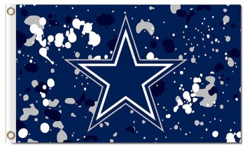 NFL Dallas Cowboys 3'x5' polyester flags ink spots for custom sale