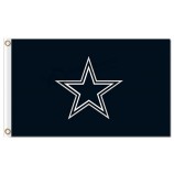 Nfl dallas cowboys 3'x5 'полиэфирные флаги логотип темные для пользовательской продажи