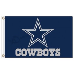 Nfl dallas cowboys 3'x5 'poliéster bandeiras logotipo para venda personalizada