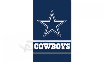 NFL Dallas Cowboys 3'x5' polyester flags vertical for custom sale
