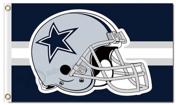 Nfl Dallas Cowboys 3'x5 'Polyester Flaggen Helm mit Querlinie für Sonderverkauf