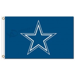Nfl dallas cowboys 3'x5 'poliéster bandeiras logotipo para venda personalizada
