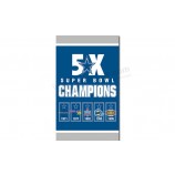 Nfl dallas cowboys 3'x5 'полиэфирные флаги супер чаше чемпионов для индивидуальной продажи