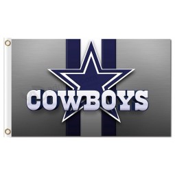 NFL Dallas Cowboys 3'x5' polyester flags vertical stripes for custom sale
