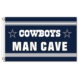 Nfl dallas cowboys 3'x5 'banderas de poliéster hombre cueva para venta personalizada