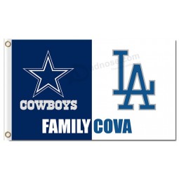 Nfl dallas cowboys 3'x5 'polyester vlaggen familie cova voor op maat gemaakte verkoop