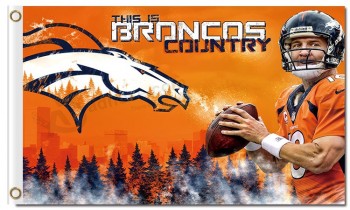 Custom high-end NFL Denver Broncos 3'x5' polyester flags COIJNTRY