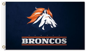 NFL Denver Broncos 3'x5' polyester flags orange hair broncos