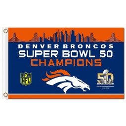 NFL Denver Broncos 3'x5' polyester flags champion flags with NFL symbol