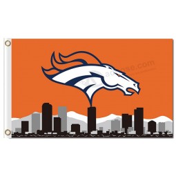 NFL Denver Broncos 3'x5' polyester flags city skyline