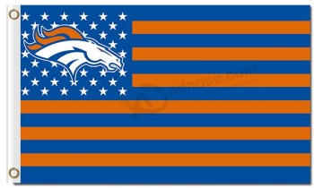 NFL Denver Broncos 3'x5' polyester flags logo stars stripes