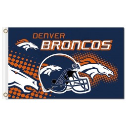 NFL Denver Broncos 3'x5' polyester flags helmet and logos