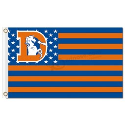 Nfl denver broncos 3'x5 'полиэфирные флаги звездных полос