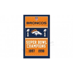 Nfl denver broncos 3'x5 'чемпионы флагов полиэфира