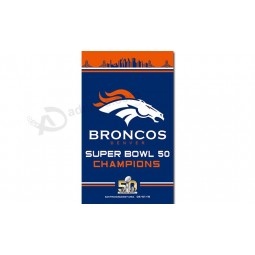NFL Denver Broncos 3'x5' polyester flags super bowl 50 champions