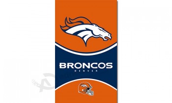 NFL Denver Broncos 3'x5' polyester flags vertical