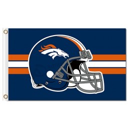 Custom high-end NFL Denver Broncos 3'x5' polyester flags helmet